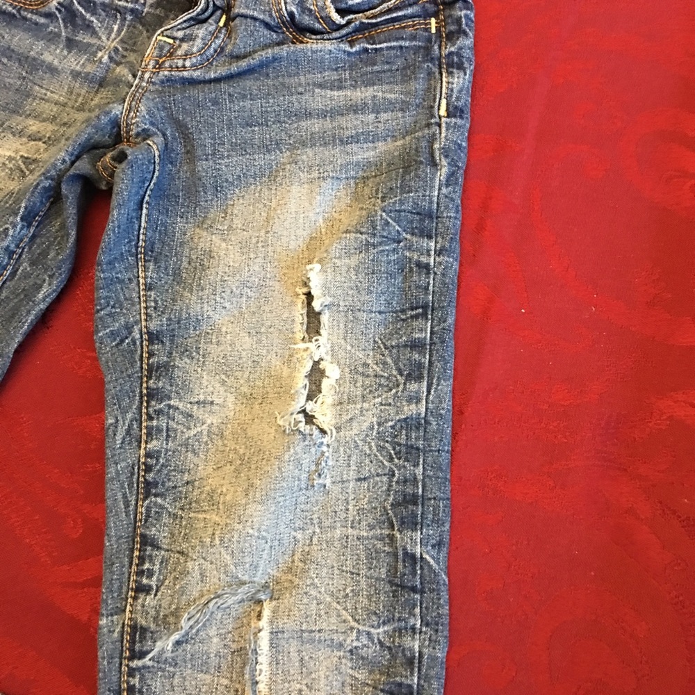 Black Crystal Ripped Jeans. - Picture 5 of 5